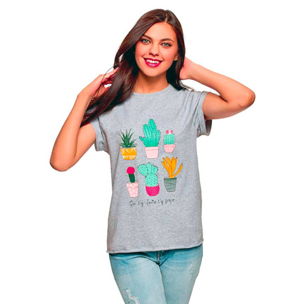 Camisetas de mujer con cactus