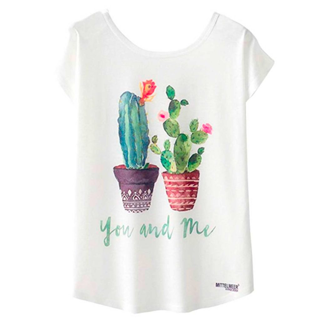 camiseta con cactus